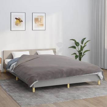 Couverture couette lestée vidaXL gris 200x225 cm 13 kg tissu