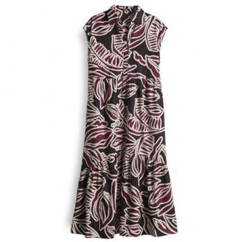 Opus Midikleid Werisa – Dunkelrot, Damen, 38