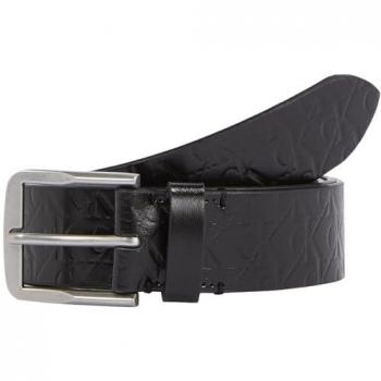 Men's Black Leather Belt by Calvin Klein, 100 CM