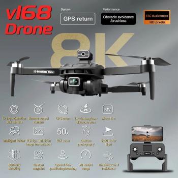 Drone V168 Pro 8K HD 5G Aerial Capture Noir