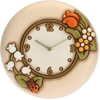 Orologio da parete Country con coccinella portafortuna