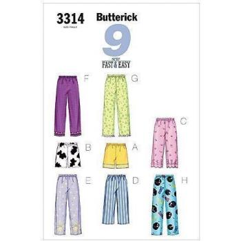 Butterick Misse Petite Pattern Bundle: Top, Shorts & Pants – White (B3314)