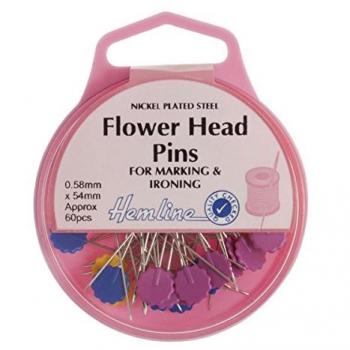 Hemline Flat‑Head Blossom Accent Pins