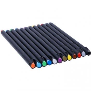 Feinliner Marker 12/24 Farben 0,4mm feine Spitze