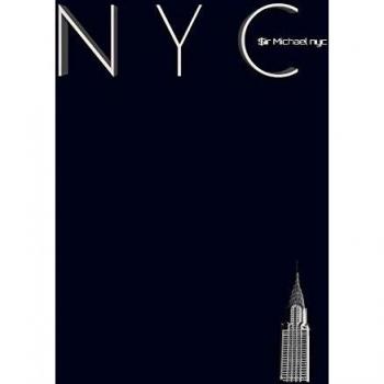 NYC Chrysler building midnight black grid style page notepad $ir Michael Limited edition : NYC Chrysler building midnight black grid style page notepad $ir Michae
