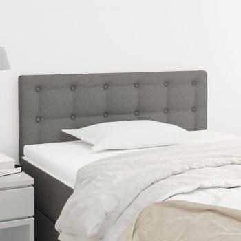 Testiera per Letto, Schienale del letto Grigio Scuro 90x5x78/88 cm in Tessuto vidaXL