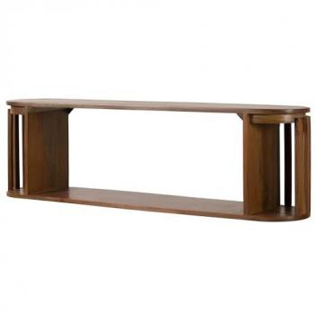 Structure murale en acacia laqué – dimensions 120 × 25 × 35 cm, finition Madrid