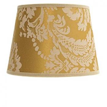 Abat-jour décoratif baroque E14 en tissu doré