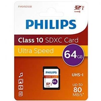 Philips SDXC-Karte 64 GB Klasse 10 UHS-I U1