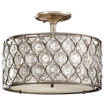 Metallic Burnish 60W LED E27 Semi‑Flush 3‑Bulb Bundle