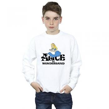 T-shirt confortable Disney Garçons Alice au Pays des Merveilles, 9-11 ans, blanc