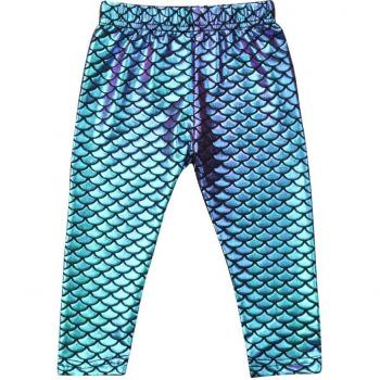 Cute Mermaid Scale Pants for Toddler Girls