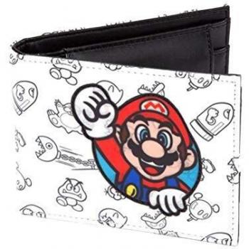 Bioworld Nintendo Super Mario Bros. Patterned Bi-Fold Wallet