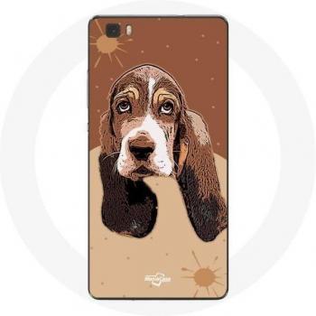 Coque Huawei P8 Lite Basset Hound Face