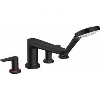 Grifo Hansgrohe Talis E de 4 agujeros en negro mate