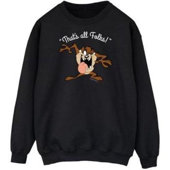 Camiseta de Sudadera Taz Looney Tunes “¡Allo! ¡Allo!” – Hombre, Azul Marino, XL