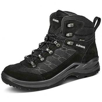 Schwarze LOWA Taurus PRO Winterstiefel für Frauen – 43½, Veloursleder und synthetisches Gewebe