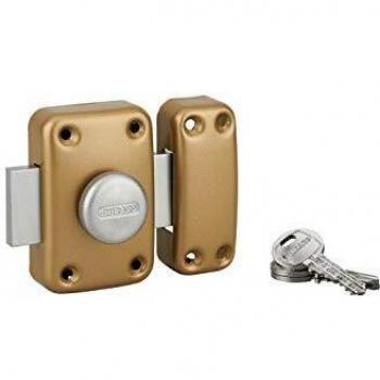 Verrou Thirard à bouton pour porte non vitrée 50 mm