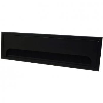 CableVault 280x80mm Black Desktop Cube, Metal Grommet & Power Strip Combo