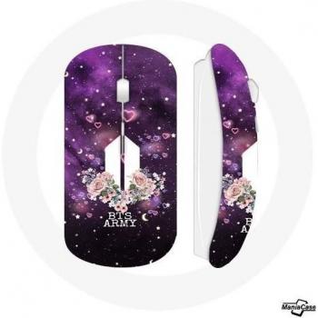 Mouse Senza Fili Bangtan Sonyeondan Logo BTS ARMY I Purple You