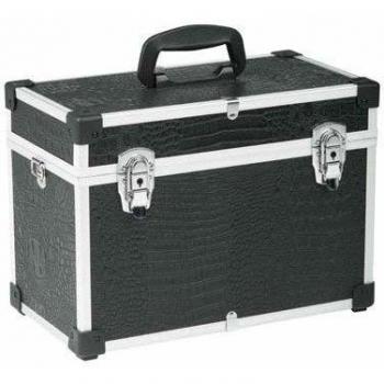 Compact de Rangement Beauté Croco Sibel Noir