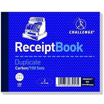 Challenge Duplicate Receipt Book Pack of Five