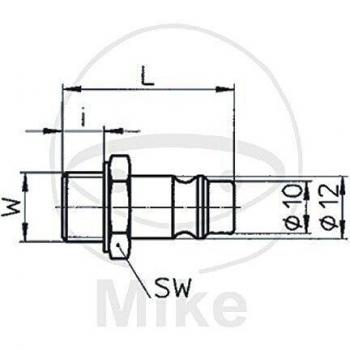 Stecknippel MS Stecker DN 7,2 AG G 1/4 Zoll EWO