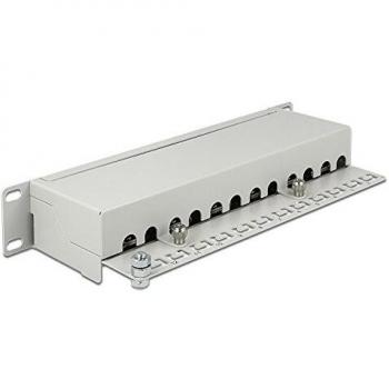 Delock Patch Panel RJ-45 X 12, Server Zubehör, Grau