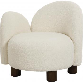Fauteuil accoudoir gauche tissu bouclette Ecru – House Nordic Honolulu