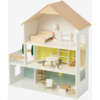 Maison des amis en bois blanc VERTBAUDET