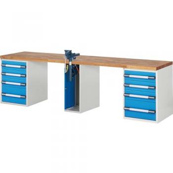 Établi Eurokraft Pro Série 7000 – Organisation en 8 tiroirs