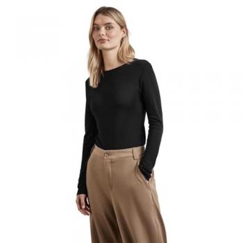 Street One Damen Langarmshirt in Schwarz