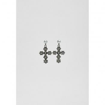 Shimmering Grey Stradivarius Diamond Cross