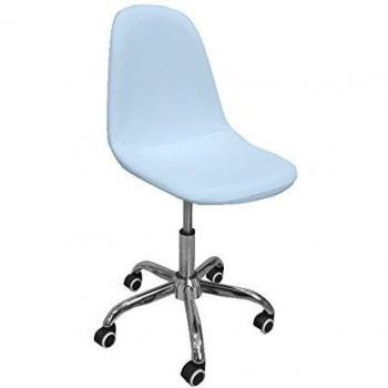 Distrimobel Saetabis Bürostuhl, 50,5 x 43 x 82 H cm, hellblau, Polyurethan