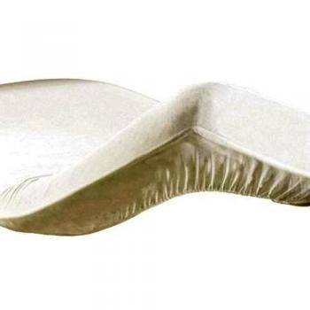 Drap de lit 2 personnes 140 x 190 cm en coton 57 fils uni, couleur blanche