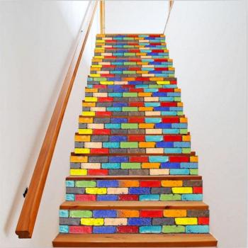 Autocollants amovibles pour escaliers