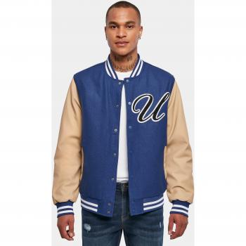 Giacca Bomber Big U College Urban Classics Blu