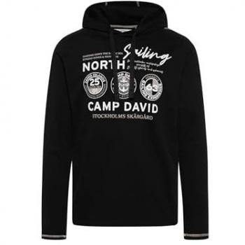 CAMP DAVID Kapuzenshirt, langarm, Herren, mit Logo-Print