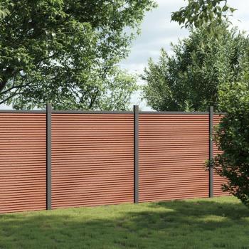 Vidaxl WPC Fence Panel 353x186 cm in Brown