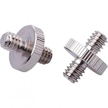 Mayitr Camera Accessoires 1/4 Dubbele Man Adapter