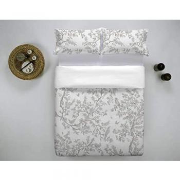 Funda nórdica Chiserie Gris para cama de 135 cm