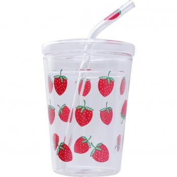 Kids and Adults Strawberry Pattern Drinking Mug