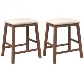 Chaises de Bar Confortables en Bois d'Hévéa