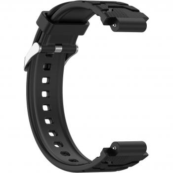 Bracelet en silicone noir avec tournevis pour montre Xplora X5 Play