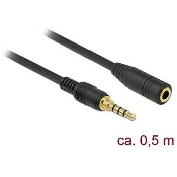 DeLOCK Câble Audio 50 cm 3,5 mm Noir
