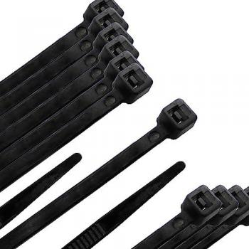 Fixation Câbles Nylon 100% Noir 7,5 x 450 mm