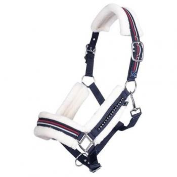 HKM Full Red Equine Head Collar