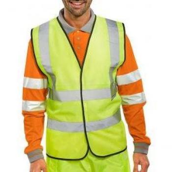 B-Seen EN ISO 20471 Vest Orange 3XL