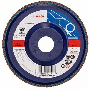 Bosch Accessoire Plateau à Lamelles, 125 mm, 120 Grain