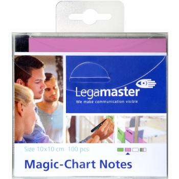 Legamaster Magic-Chart Notizen, 10x10cm 100 Stück, rosa